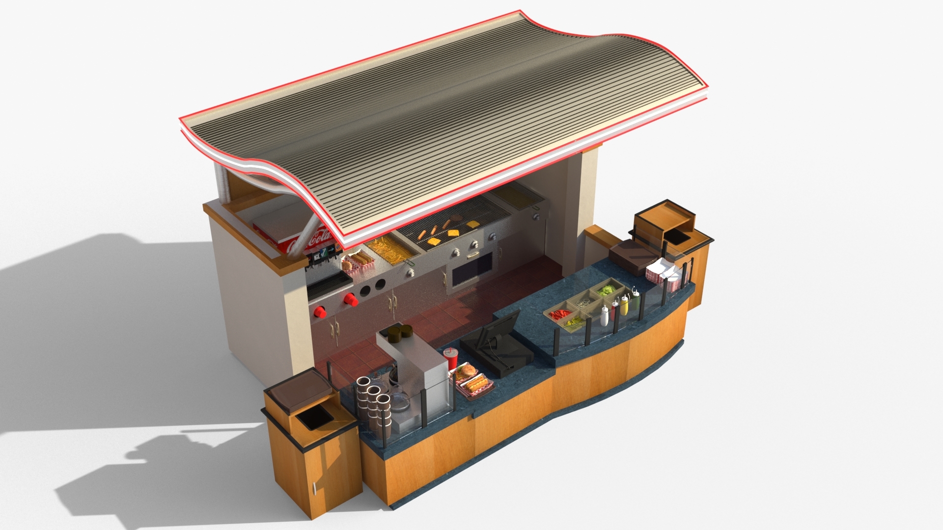 modèle 3D de Stand de nourriture TurboSquid 1459036