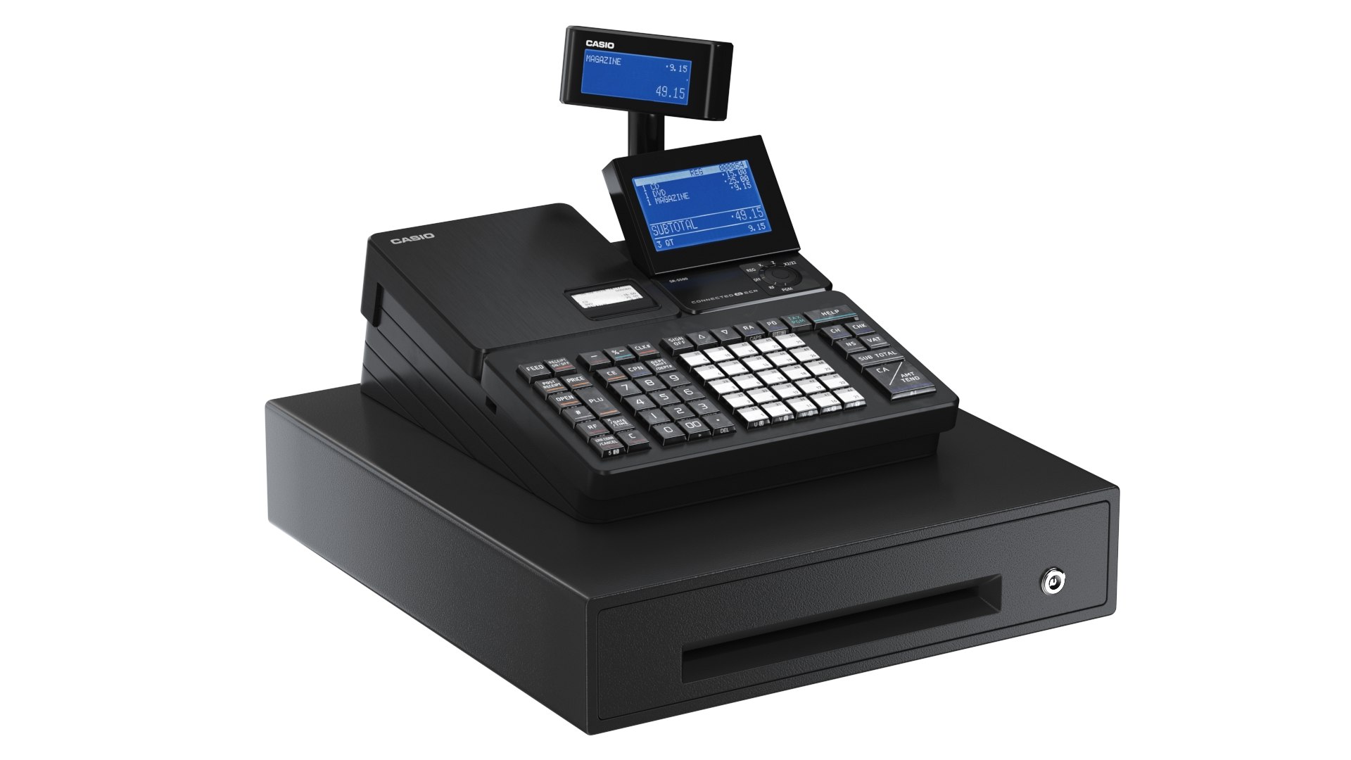 Realistic Cash Register Casio 3D TurboSquid 1459081