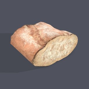 3D bread piece