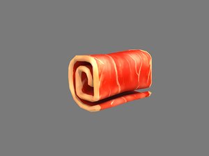 stylized bacon 3D model