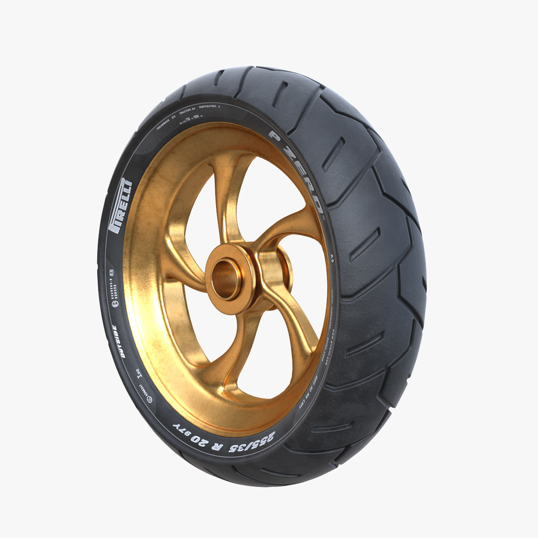 Pirelli superbike wheel 3D model TurboSquid 1459386