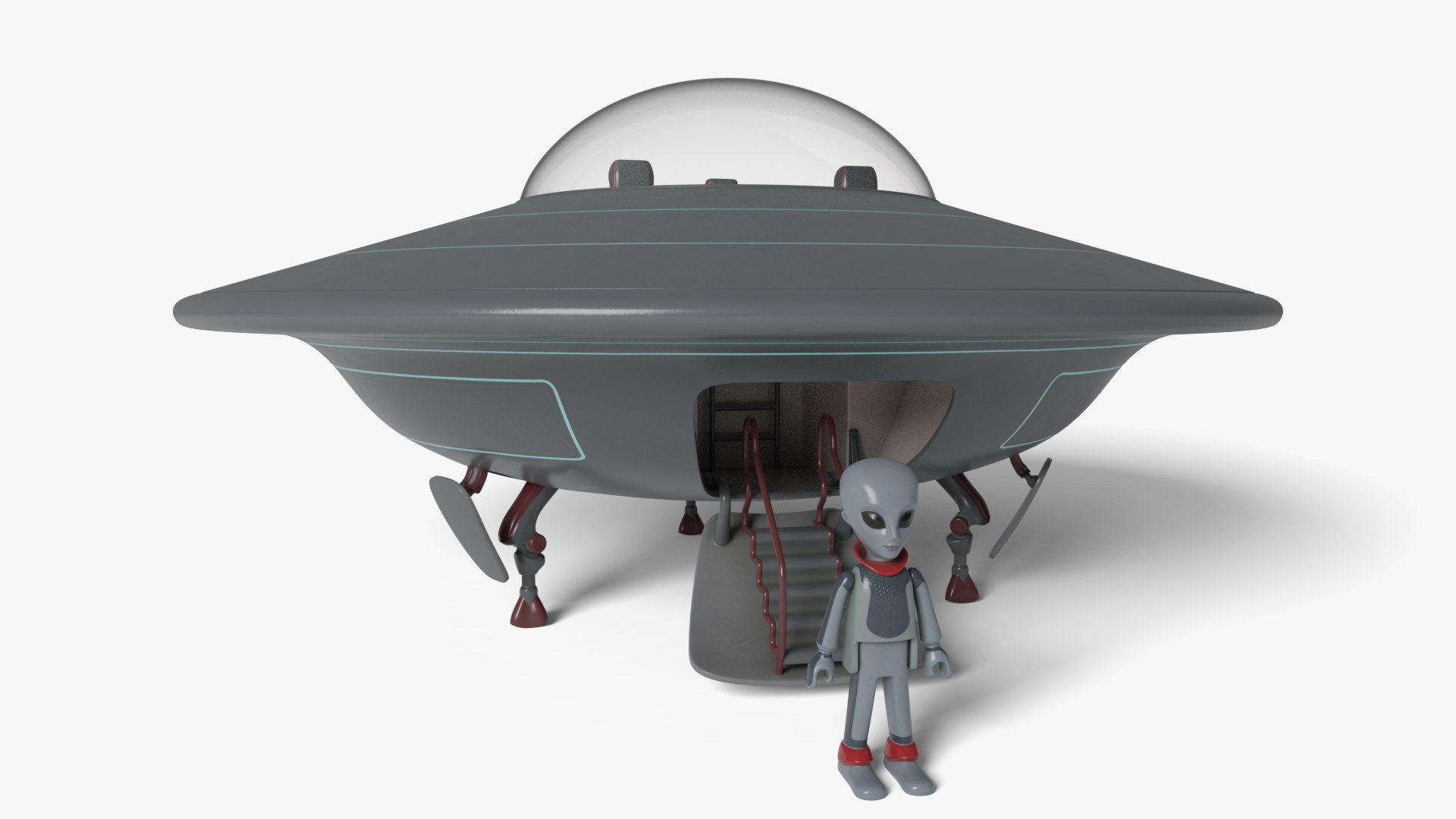 Ufo alien toy 3D model - TurboSquid 1457411