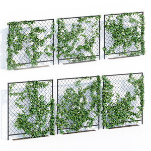 3D ivy wall model