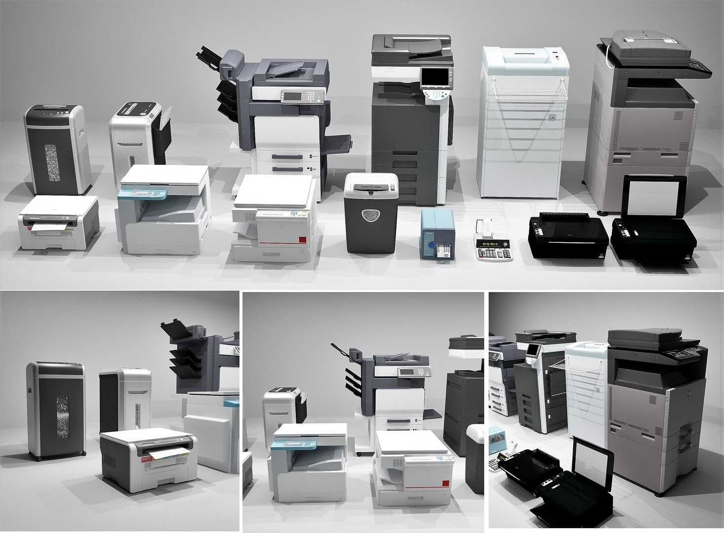 Xerox machines copiers 3D TurboSquid 1459581