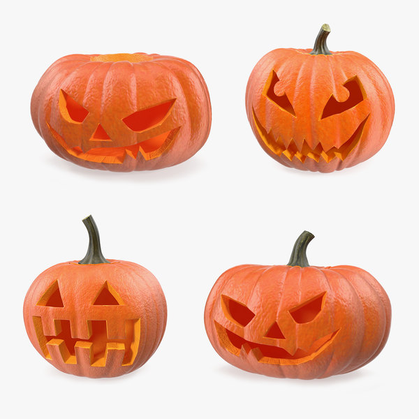 Download Modele 3d De Collection Halloween Jack O Lantern Turbosquid 1459667