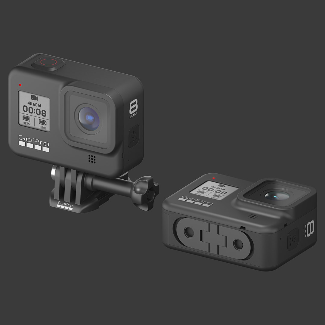 Camera gopro hero 8 3D model - TurboSquid 1459724