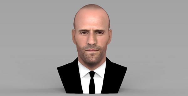 3d jason statham bust ready