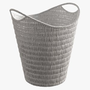 realistic paper basket 3D
