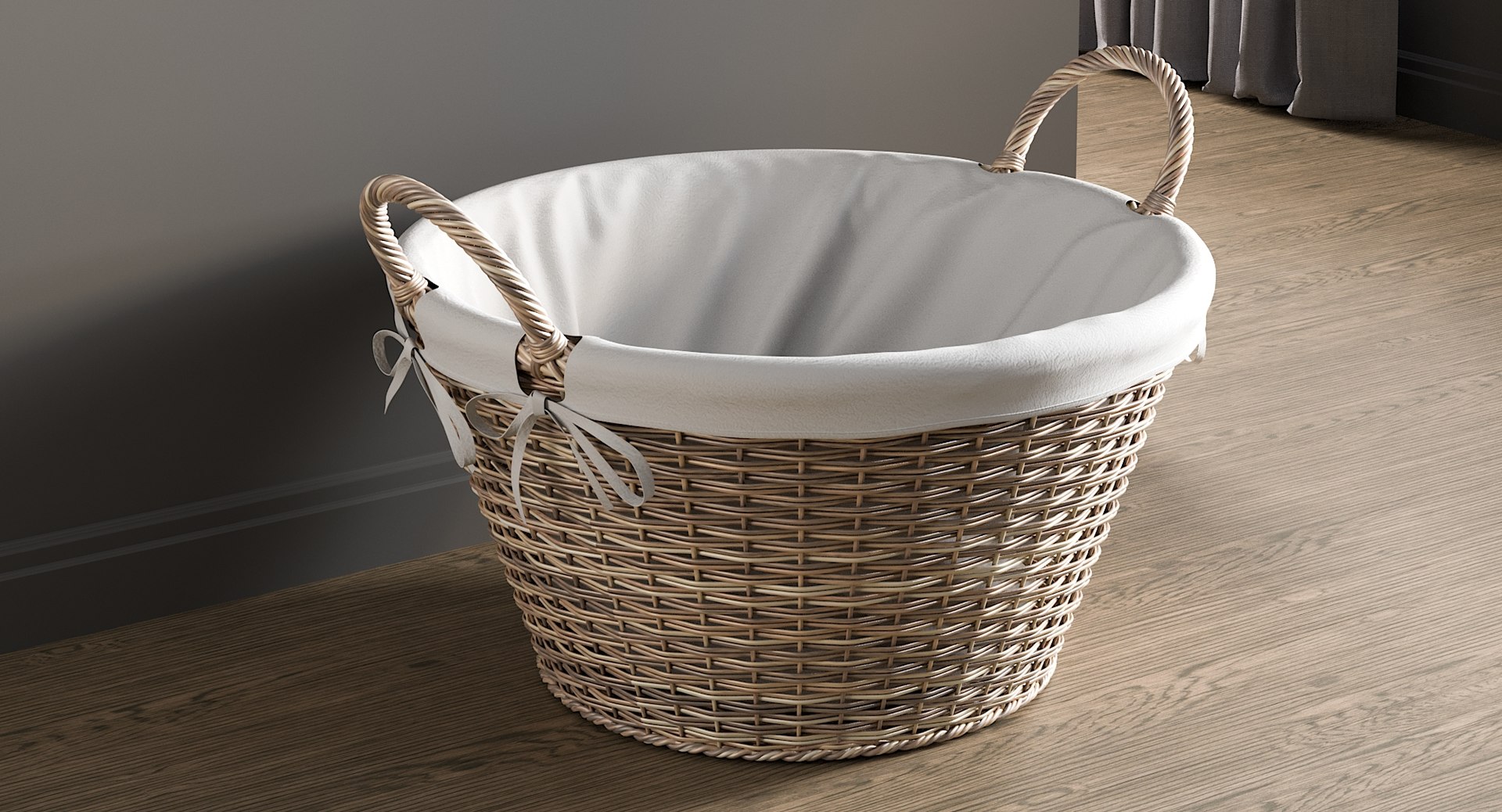 Realistic laundry basket liner model TurboSquid 1459780