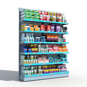 drugstore pharmacy shelf model