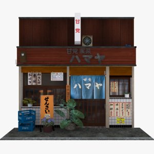 old teahouse 3D model