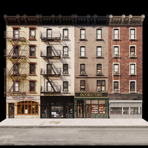 3D new york facades model