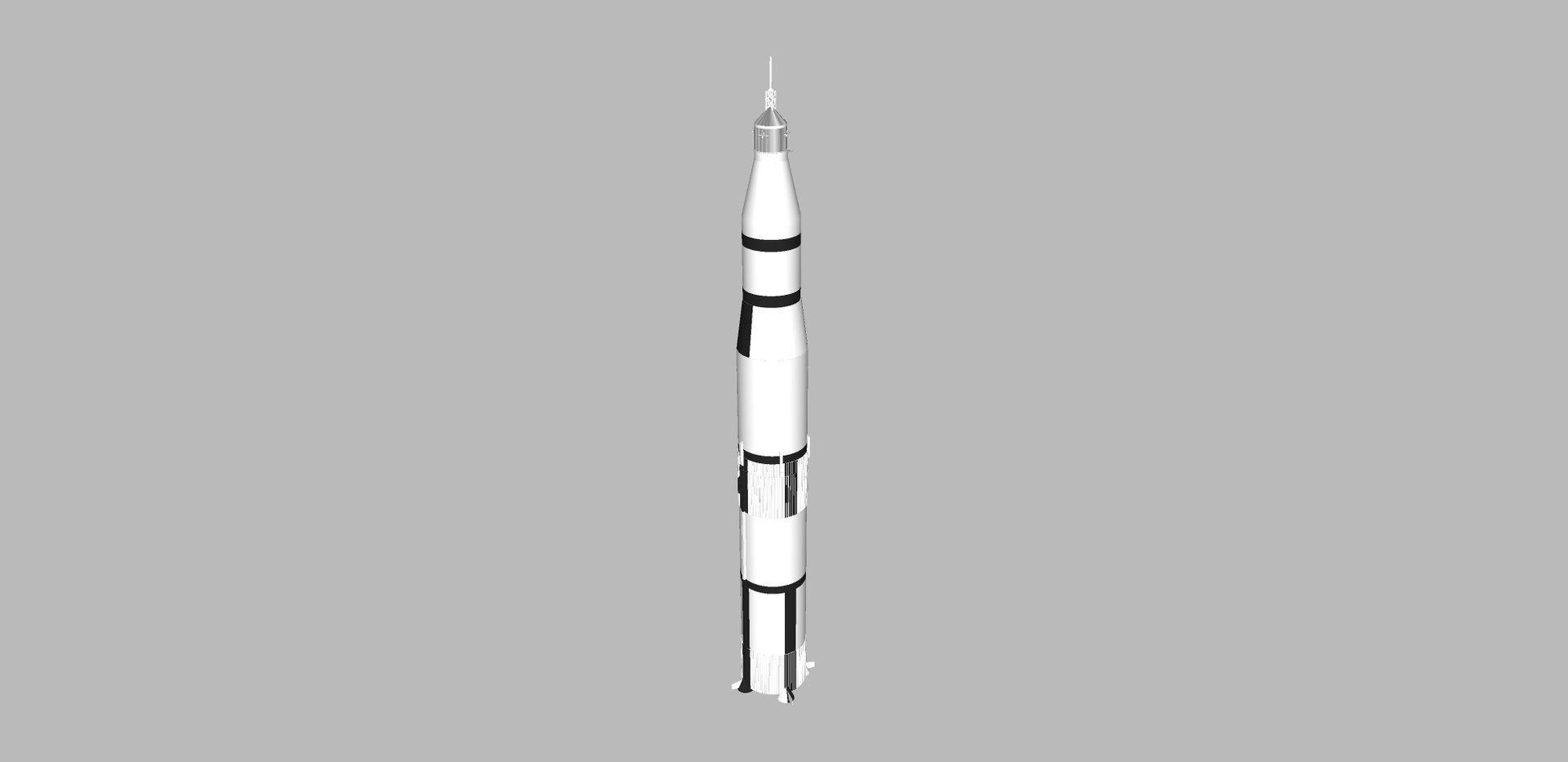 Saturn v rocket 3D model - TurboSquid 1460227