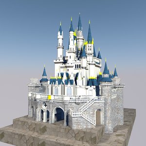 cinderella castle 3D model