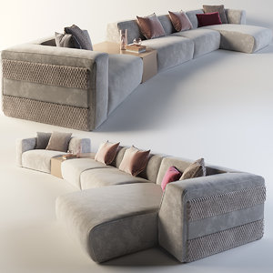 3D modular sofa model