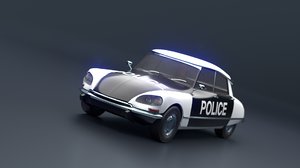 realistic retro car 3D