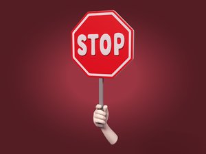 stop sign icon 3D
