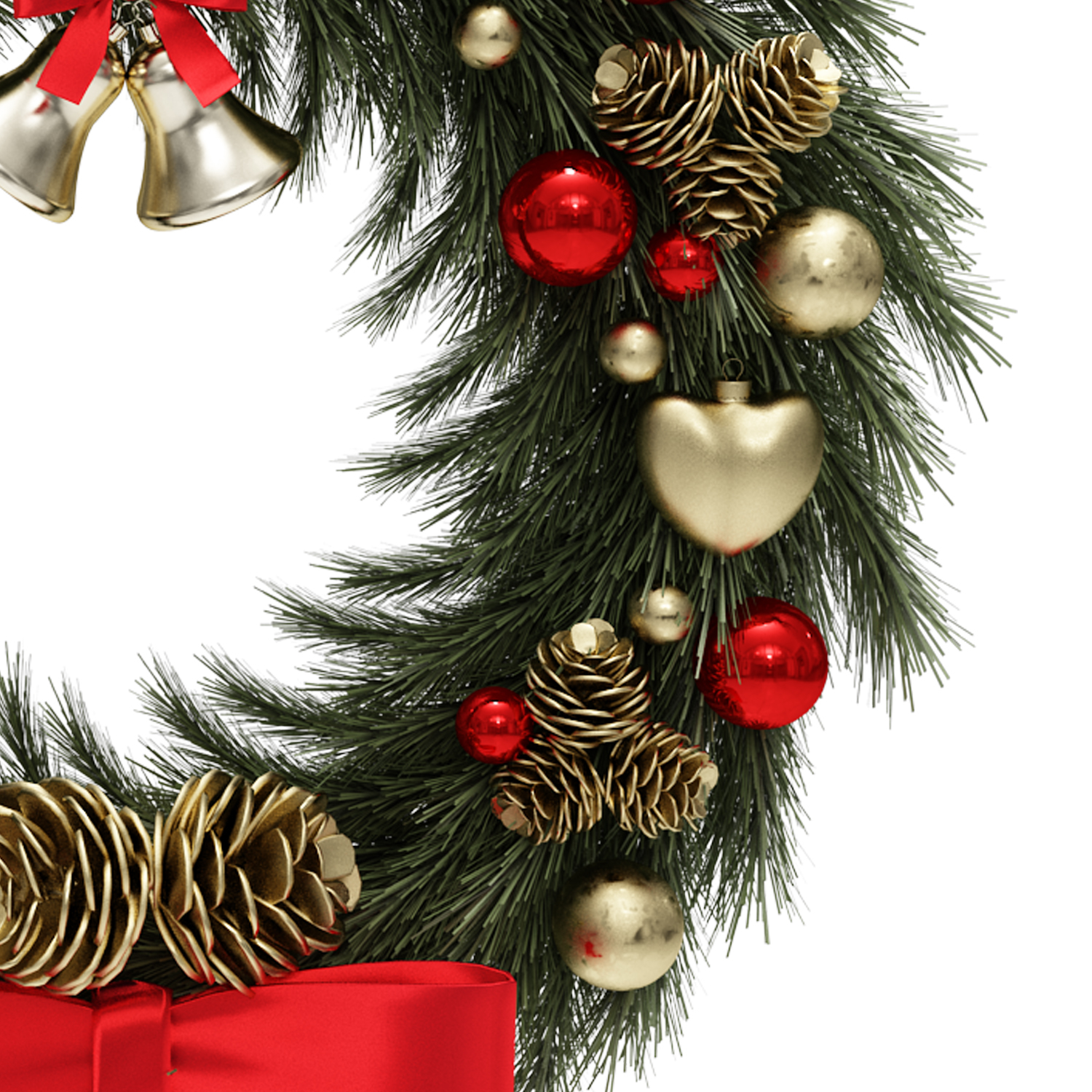 christmas wreath model