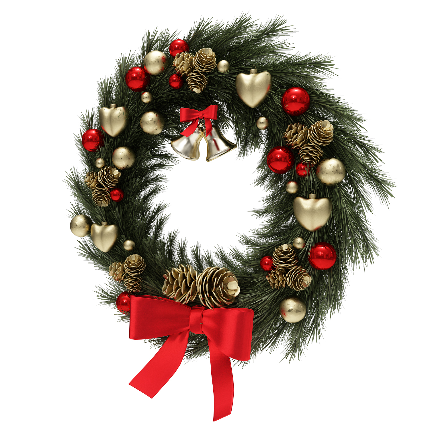 christmas wreath model
