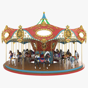 carousel 3D model