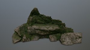 stone rock 3D model