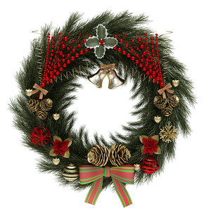 3D christmas wreath