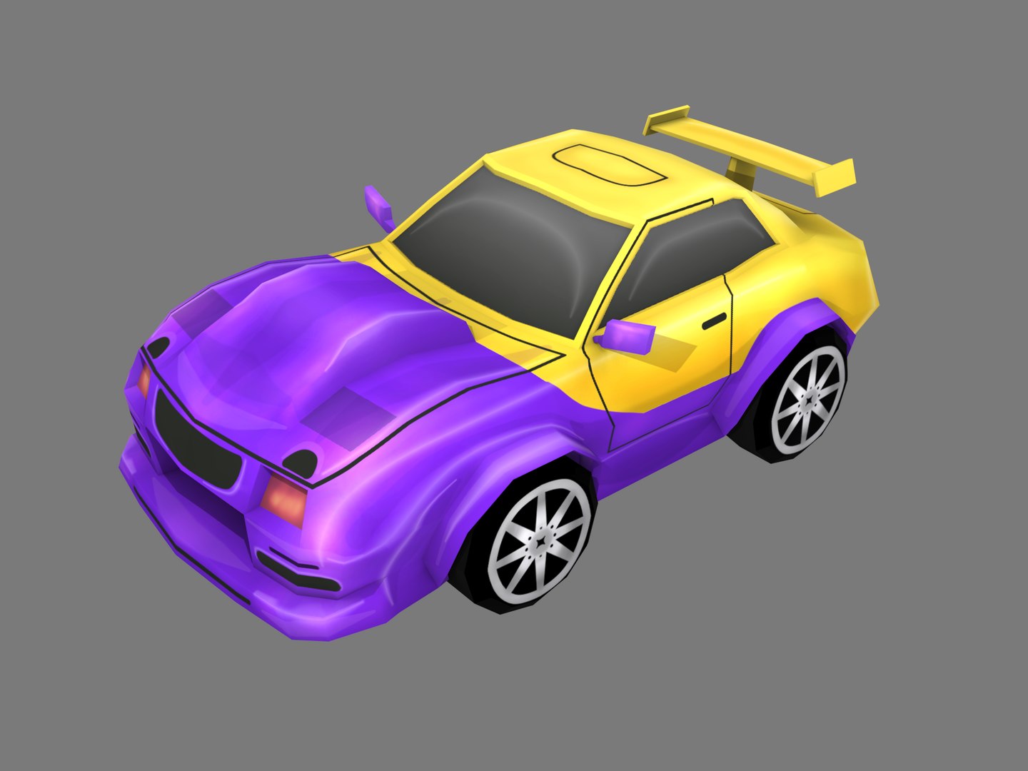 Cartoon car 3D model TurboSquid 1460387