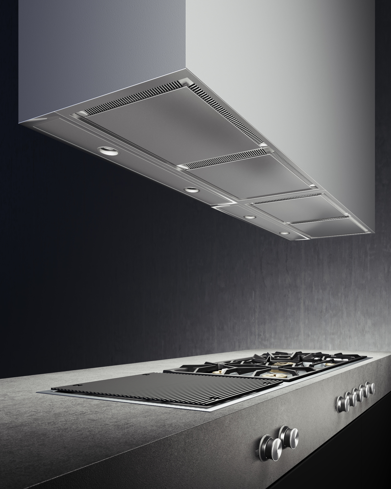 3d Model Gaggenau Gas Cooktop Grill Turbosquid 1460389