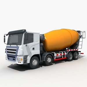 concrete mixing truck 3D model