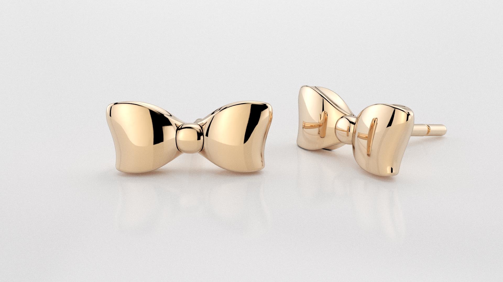 anthropologie bow earrings