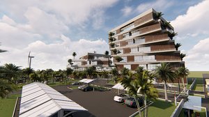 3D revit residential complex