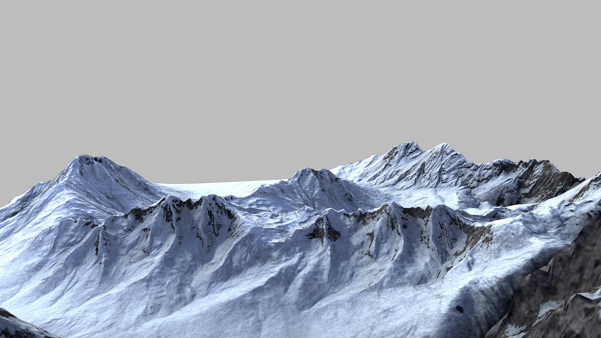 雪山3d模型