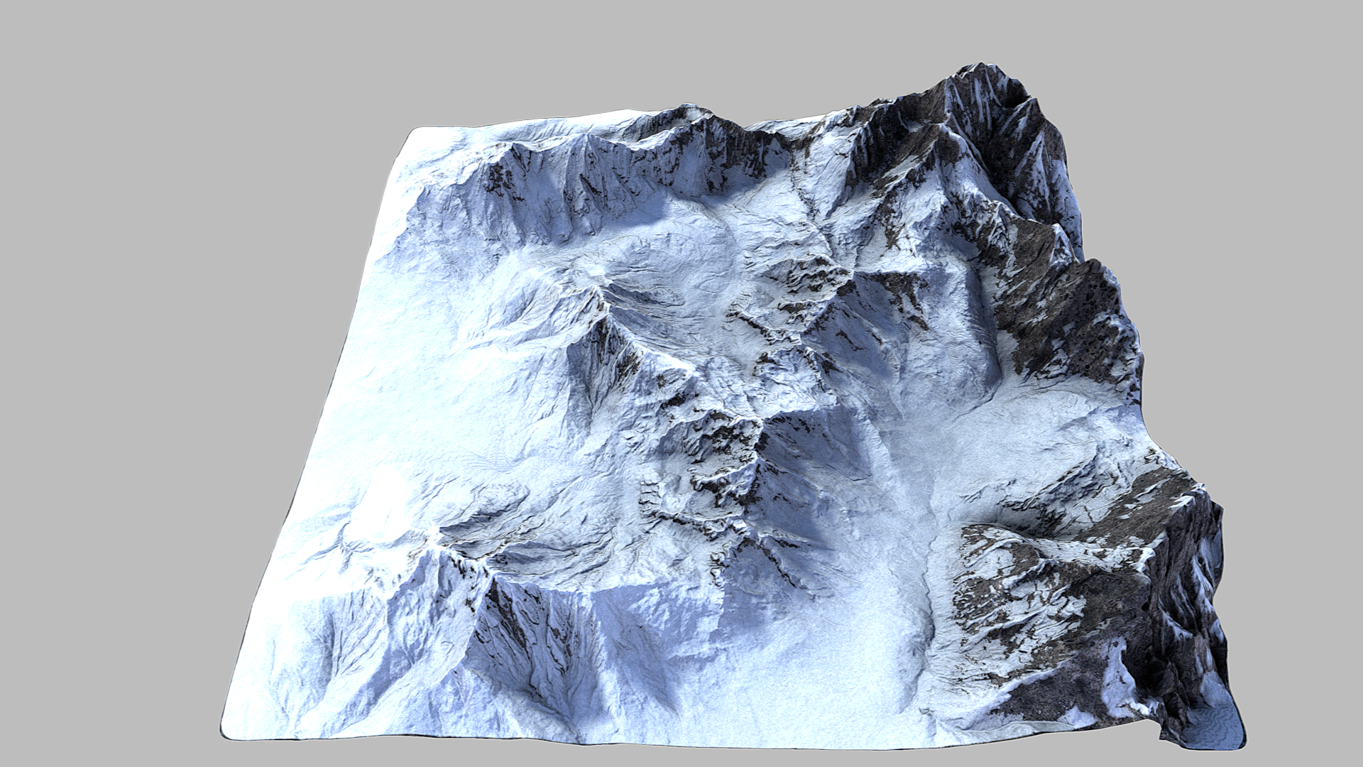 雪山3d模型