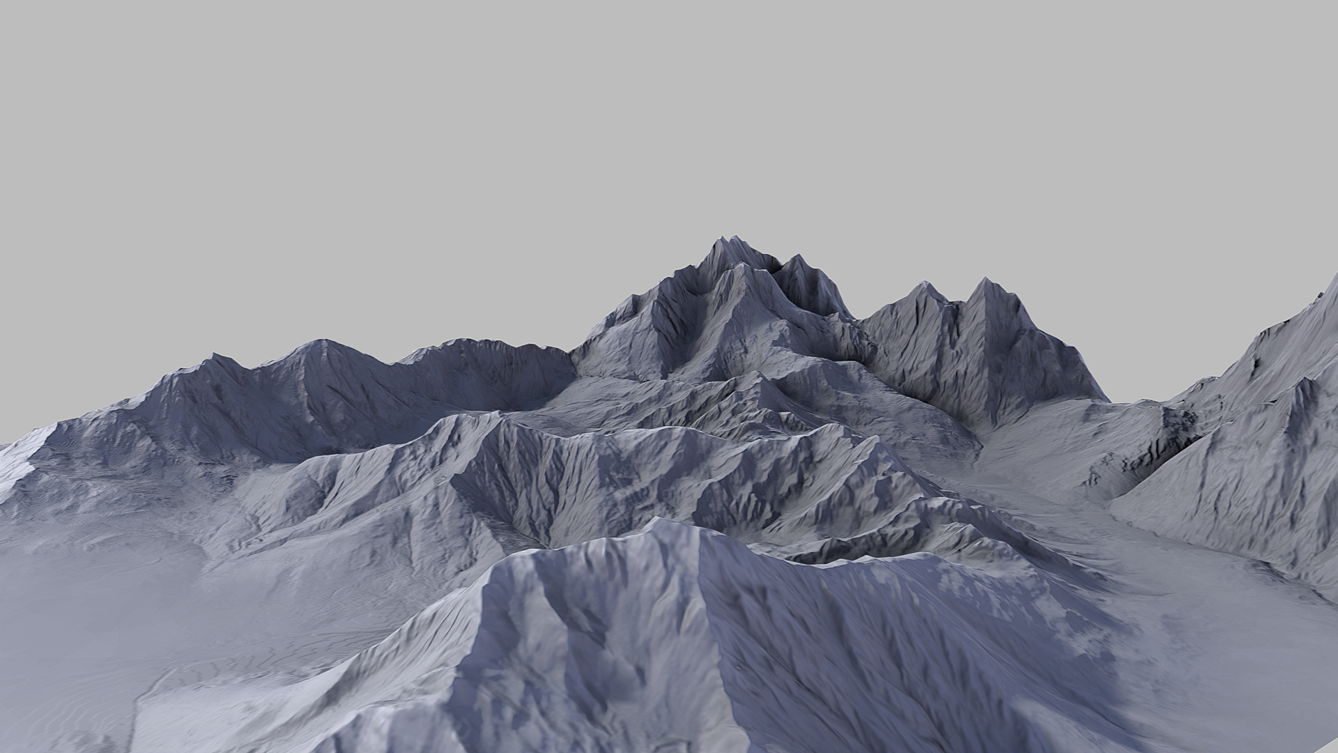 雪山3d模型