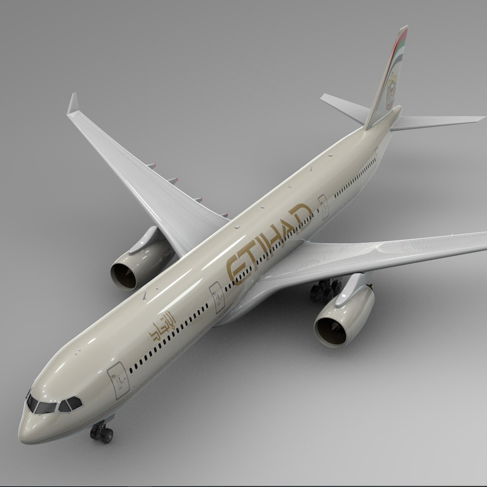 Airbus a330-300 etihad airways 3D model - TurboSquid 1460549