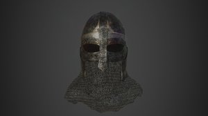 3D scandinavian helmet helm