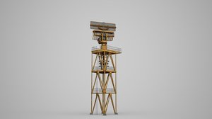 3D model small radar station