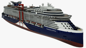 cruise vessel celebrity apex 3D
