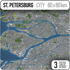 st petersburg - city 3D