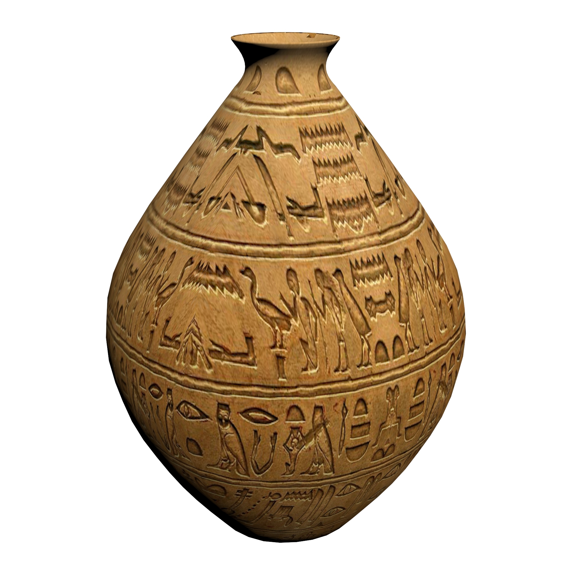 Egyptian Vase 3d Turbosquid 1460770