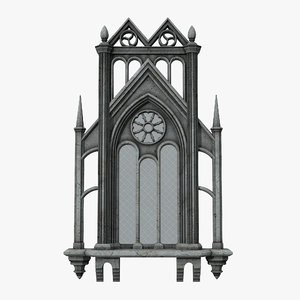 Gothic Window 3d Models For Download Turbosquid