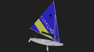 sunfish sailboat 2019 2 3D model