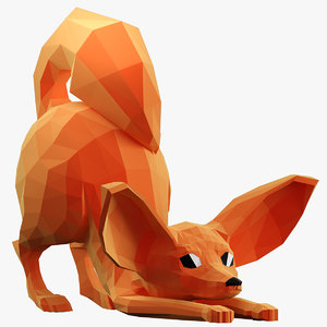 3D fenek fox model