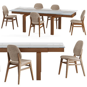 table chair hyper colette 3D model