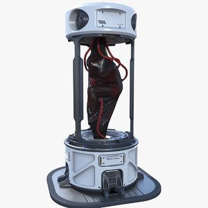 ready sci-fi cloning device 3D model