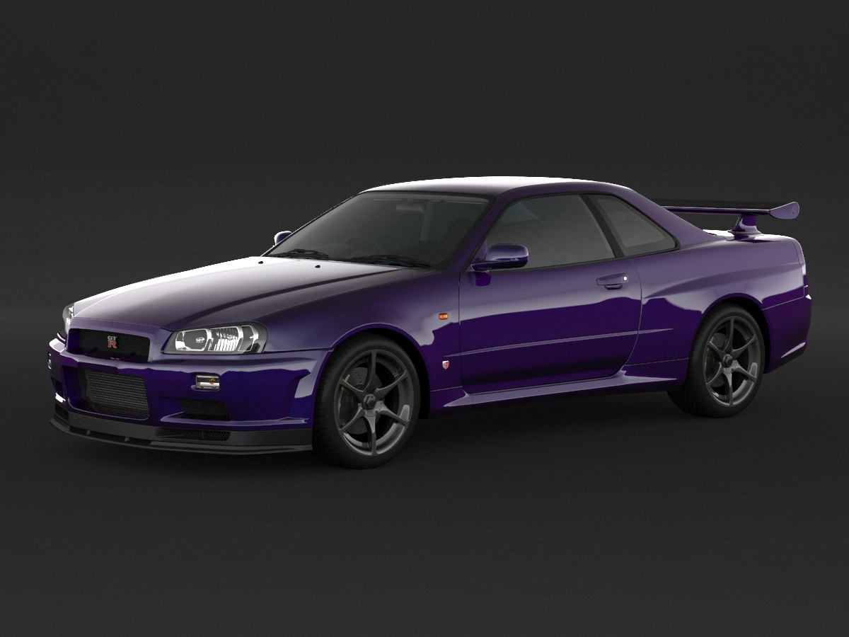 Nissan skyline 3d model