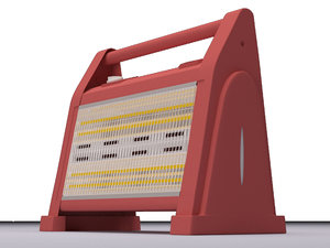 3D electric heater model