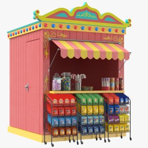 real candy booth 3D