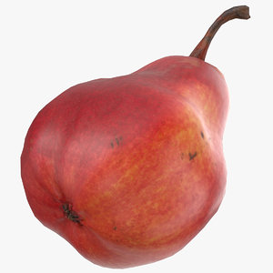 3D william pear red ready model