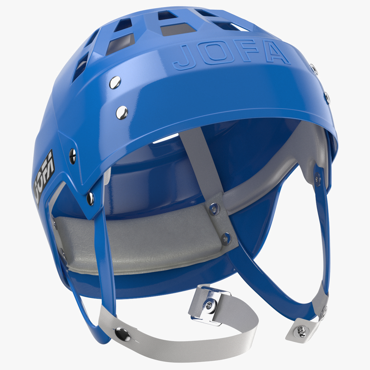 Casque De Hockey Jofa 690L Vintage - Taille L - Jaune - Occasion Rare